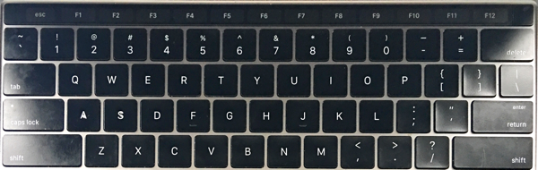 macbook pro touch bar fn keys